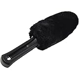 [TARO WORKS] ホイール リム 洗車ブラシ【ムートンファイバー】スポンジ 加工 洗車傷防止 ブラック