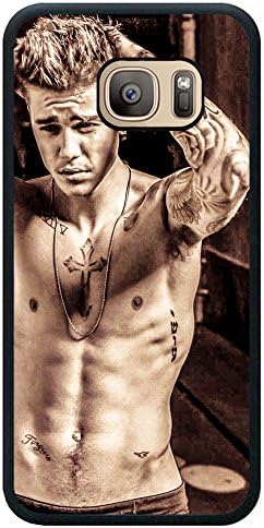 S7 TPU Phone Case,Justin Bieber Popular Gifts Case Cover for Samsung Galaxy S7 (Black)