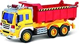 Friction Powered Toy Dump Truck With Lights & Sound TG640-D – Friction Truck Push And Go Toy For Boys & Girls Aged 3+ By ThinkGizmos (Trademark Protected)