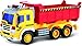 Friction Powered Toy Dump Truck With Lights & Sound TG640-D – Friction Truck Push And Go Toy For Boys & Girls Aged 3+ By ThinkGizmos (Trademark Protected)