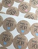 Ready To Pop Stickers, Ready to Pop, Ready to Pop Baby Shower, Custom Stickers, Customized Stickers, Labels, Custom Sticker, 20 STICKERS