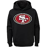 Outerstuff NFL San Francisco 49ers Black Kids Youth 8-20 Official Licensed Alternate Performance Primary Logo Pullover Hoodie