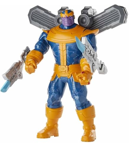 Marvel Avengers Mech Strike Actionfigur – Thanos Mit Mech-Anzug & Waffe, 9 Zoll, Für Kinder Ab 4 Jahren