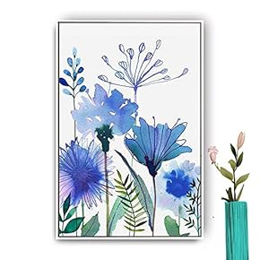 Framed Canvas Wall Art for Living Room, Bedroom Abstract House Canvas Prints for Modern Home Decoration Ready to Hang - 16"x24" inches