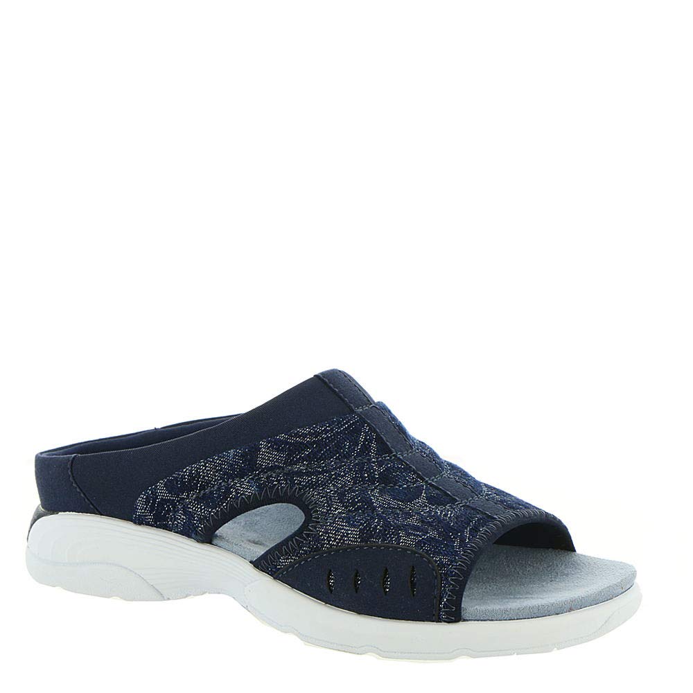 Easy Spirit Traciee2 Womens Slip On 12 CD US NavyBlueFloral Image