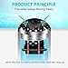 PretiHom B-Comb Universal Bathtub Drain Hair Catcher Stand-Up Shower Stall Drain Protector/Strainer/Snare 2 Pack