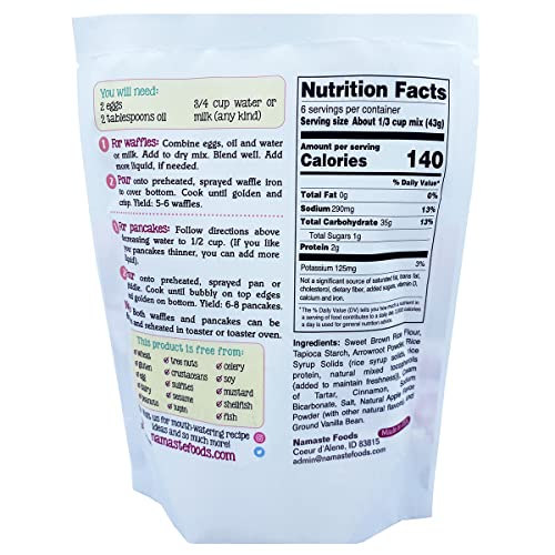 GLUTEN FREE WAFFLE & PANCAKE MIX, APPLE CINNAMON, 9OZ
