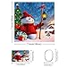 OurWarm 72 x 72 Inch Shower Curtain Sets, Christmas Snowman Waterproof Shower Curtain Mat Bathroom Decorations