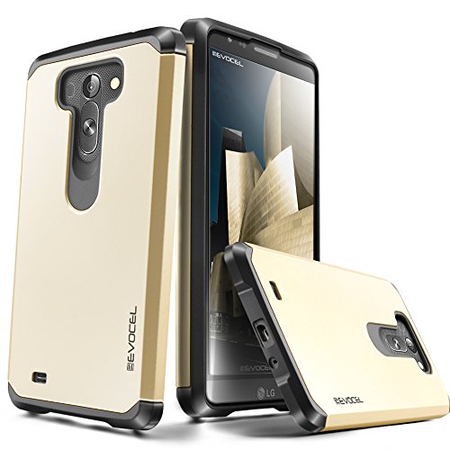 Evocel LG G Vista [Dual Layer Series] Hybrid Armor Protective Case For LG G Vista (Verizon/AT&T) - Retail Packaging, Gold Medal (EVO-LGGVISTA-SA15)