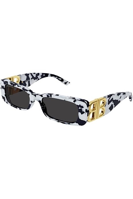 balenciaga black & violet oversized sunglasses