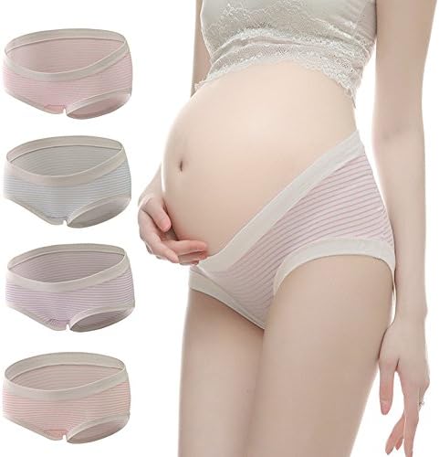 METALIFE 4pack Womens Under The Bump Maternity Underwear Pregnancy Healthy Panties