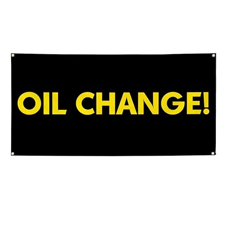 Amazon Com Vinyl Banner Sign Oil Change Automotive Oil Outdoor