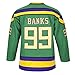 MOLPE Banks 99 Ducks Jersey S-XXXL Green, 90S Hip Hop Clothing for Party, Stitched Letters and Numbers