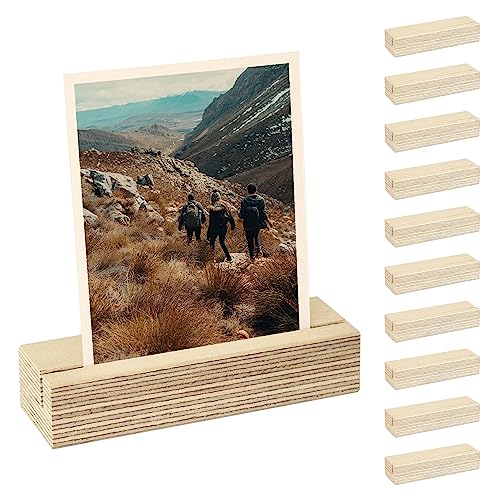 ALPZEIT 10 Kartenhalter aus Holz, als Fotohalter, Tischkartenhalter, Kartenständer und Postkartenhalter verwendbar. Handgefertigt in den heimischen Alpen!