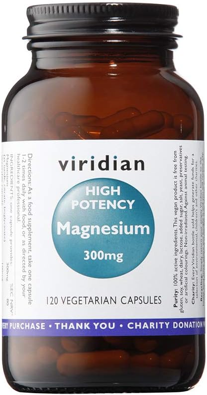 Viridian - High Potency Magnesium 300mg 120 Capsules, 120 count (Pack of 1)