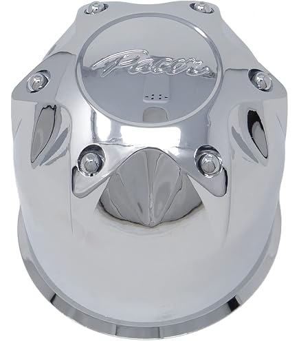 Pacer Chrome Wheel Center Caps – 4 Used 1390-0 Prime Vision Caps