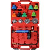 ZJERYL GULL 14pcs Cooling System Pressure Tester kit Automotive Radiator Pressure Tester for Motorcycle Car Truck