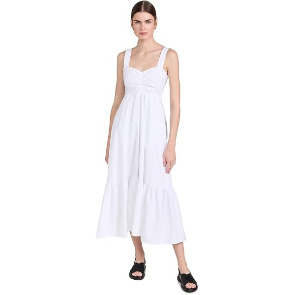 knee length dresses for ladies Delta Mini Dress Poplin Noir