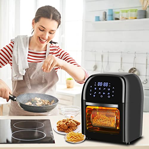 ZAFRO Air Fryer 10.5QT, 8in1 Presets, Oven with Rotisserie Dehydrator