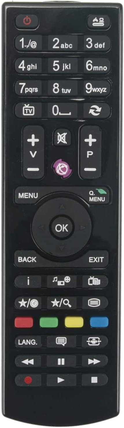 Allotech TV Remote Control, Remote Controls, Replacement TV Remote Compatible with RC 4870 for Telefunken Oceanic Edison Celcus Bush Finlux Tucson Digihome Televisions without Programming