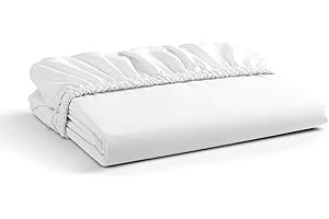 Percale Sheets - Deep Pocket Fitted Sheet Only - 1000-Thread-Count Egyptian Cotton Single Bottom Sheet, Deep Pockets King Siz