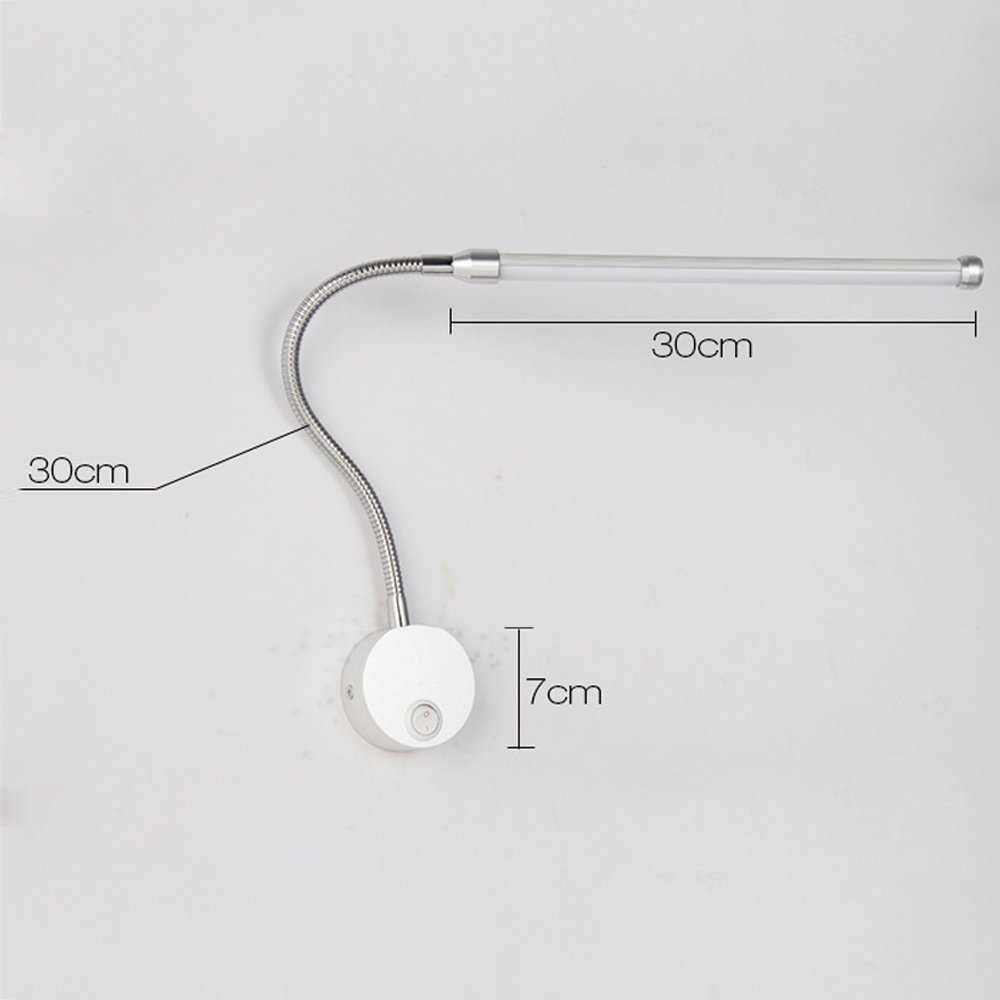 Led Leseleuchte Schalter Flexibles Bettleuchte 600 Lumen 3000k Wandlampe 230v Soft Tube Schwanenhals Lampe Inkl Wandspot Ip44 Wandstrahler In Nickel Matt 6w Nachttischlampe Wandbeleuchtung Kuche Haushalt Wohnen Suenaacampo Com 