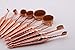 MixBeauty 10pcs Bling Rose Gold Diamond Mermaid Super Soft Oval Toothbush Makeup Brush Set Foundation Brushes Contour Powder Blush Conceler Brush Makeup Cosmetic Tool Set (10pcs Diamond Mermaid)