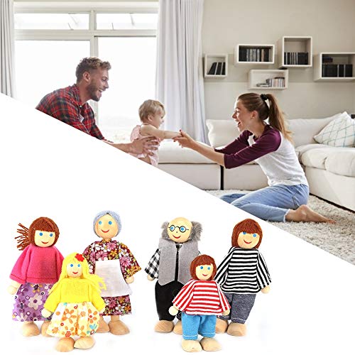 Baby Theater Dolls Accessories Kids Plush Toys for Children Gift Game Cartoon Finger Puppets(6 Set)
