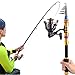Sougayilang Fishing Rod with Reel Combo H-Shark, Telescopic Spinning Travel Portable Bass Fishing Gear Kits (5.9FT+WQ2000)
