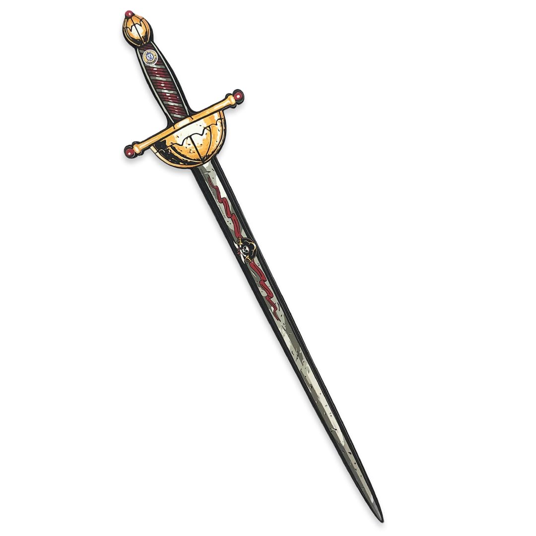 Liontouch - Pirate Rapier - Captain Cross - Age 3-8 Years | Pretend Play Skull Toy For Boys | Safe Cutlass-Like Foam Sword for Sailing the Caribbeans | Ideal Accessory For Dress Up & Costumes