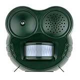 Anpro Humane Animal Repellent with Motion Activated LED Light and Ultra-Sonic Deterrent for Cats/Dogs/Squirrels/Deer/Raccoons/Skunks/Rats/Home and Garden Protection