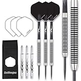 Red Dragon Pegasus: 21g - Tungsten Darts Set with Black Stems, Black Flights and Wallet