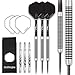 Red Dragon Pegasus: 21g - Tungsten Darts Set with Black Stems, Black Flights and Wallet