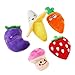 UEETEK Squeaky Dog Toys for Small Dogs Fruits and Vegetables Plush Puppy Dog Toys (A pack of 5)