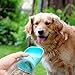 Portable Dog Water Bottle, Keeper Pet Water Dispenser Antibacterial Food Grade Leak Proof Dog Cat Travel Drink Bottle Bowl, Pet Outdoor Drinking Cup-350ml (Blue)