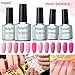 FairyGlo 12 Color Gel Nail Polish Nail Art Collection Perfect Set Sweet Beloved Pink Series