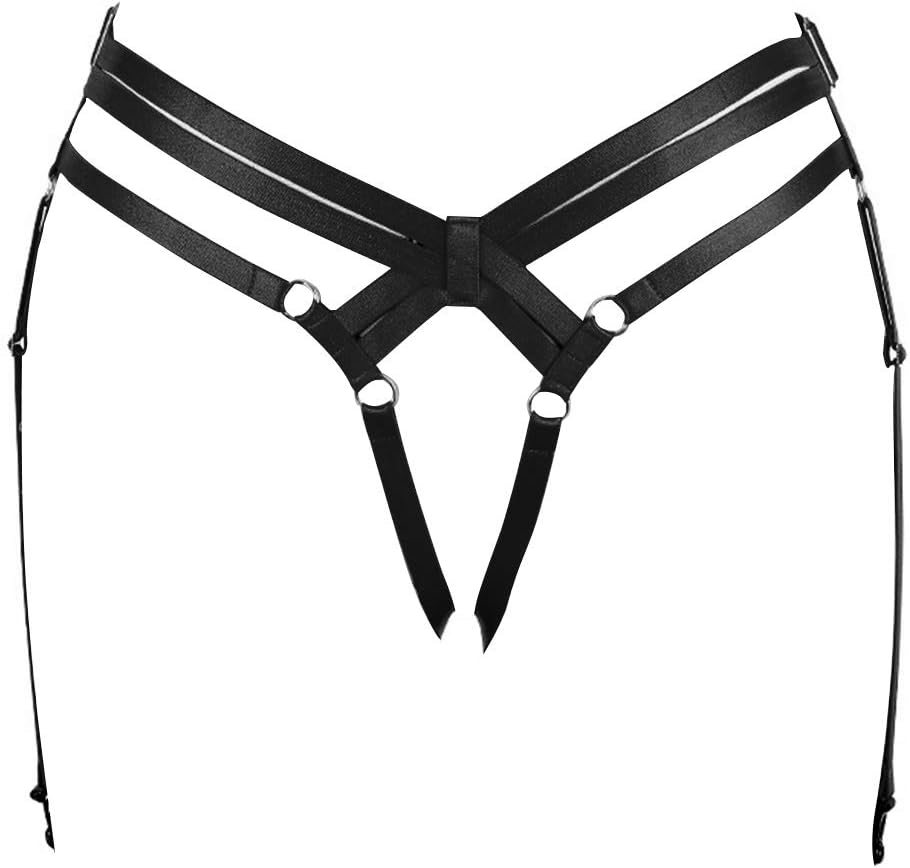Harness Garter Belt Strap Adjust Leg High Waist Stockings Plus Size