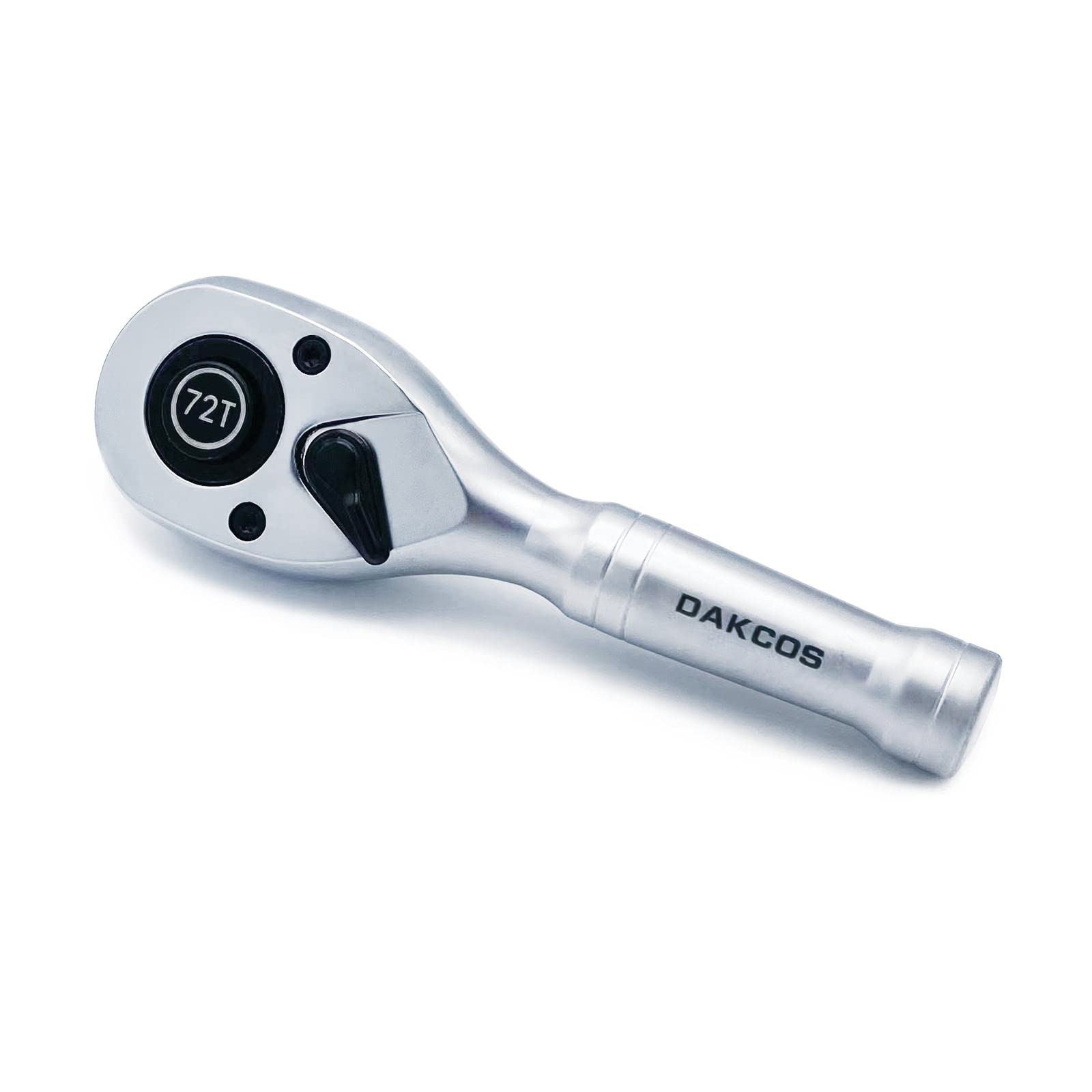 DAKCOS Stubby Reversible Ratchet 1/2" Drive Ratchet Wrenches with 72 Teeth CR-V matt Ratchet Stubby Handle Quick Release