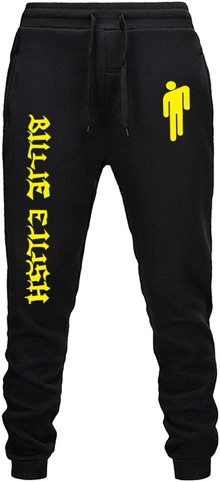 CREPUSCOLO Women's Billie Eilish Graphic Sweatpants Fans Sport Pants Track Baggy Trousers