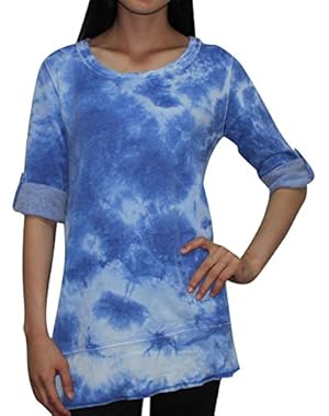 Calvin Klein Performance Womens Crew-Neck Tie Dye Sweatshirt