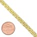 The Bling Factory 5.7mm 14k Yellow Gold Plated Flat Nugget Chain Necklace, 22 inches