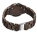MEKU Womens Wood Watch Natural Sandalwood Handmade Watch for Lady Valentine Gift Chocolate