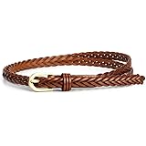 VOCHIC Womens Braided Waist Belt for Large Dress and Shirt Pants Skinny Woven Strap