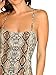 Milumia Women's Sexy Spaghetti Strap Snake Skin Print Cami Bodysuit Multicolor M