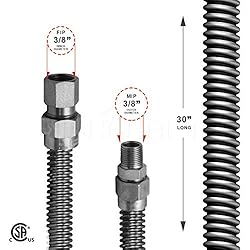 Highcraft GUHD-TT38-30J Gas Line Hose 1/2'' O.D. x
