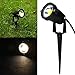 Keito 2pcs 5W LED Landscape Garden Wall Yard Path Pond Flood Spot Light Outdoor IP65 Lamp Warm White AC/DC 12V With Rod