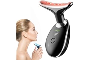 Ihelol Neck Face Massager, 3-in-1 Facial Massager, Face Sculpting Tool with Vibration, Multifunctional Facial Device for Double Chin (Black)