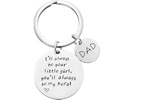 FINENIC Gifts For Dad Day Fathers Gift for Key Chain Lovers, Funny Engraved Stainless Steel Keychain, Fathers day dad Gift for dad men grandpa.
