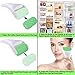 Face Ficial Jade Ice Roller – Natural 100% Real Jade Roller Anti Wrinkle Gua Sha Tool With Cooling Ice Roller for Face & Eye Puffiness Migraine Pain Relief Facial Massager Treatment Skin Care Products