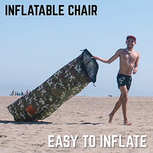 Chillbo SHWAGGINS 2.0 Best Inflatable Lounger Portable Hammock Air Sofa and Camping Chair Inflatable Couch Beach Chair Camping Accessories for Picnics & Festivals